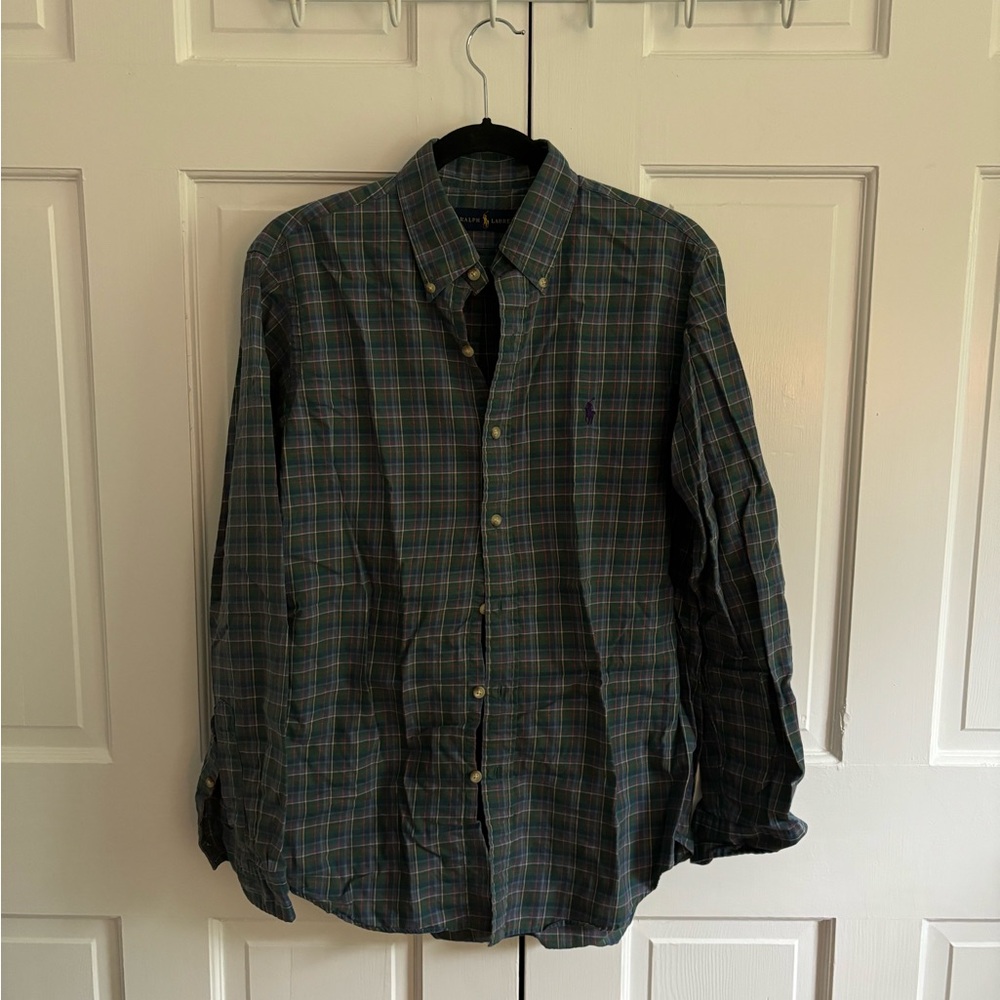 Men's Polo Ralph Lauren button-down shirt, size M